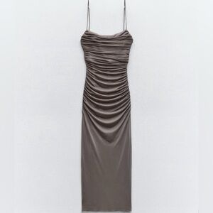 Zara Draped Tulle Dras